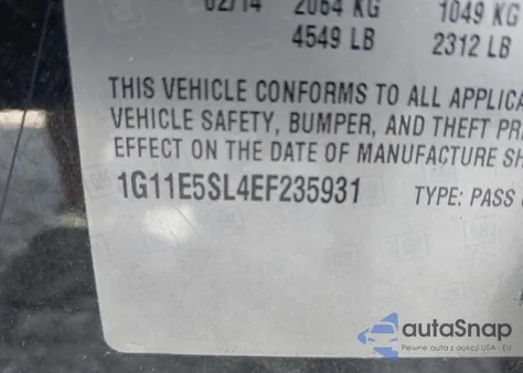 2014 Chevrolet Malibu 2Lt z USA, uszkodzony, nr VIN 1G11E5SL4EF235931